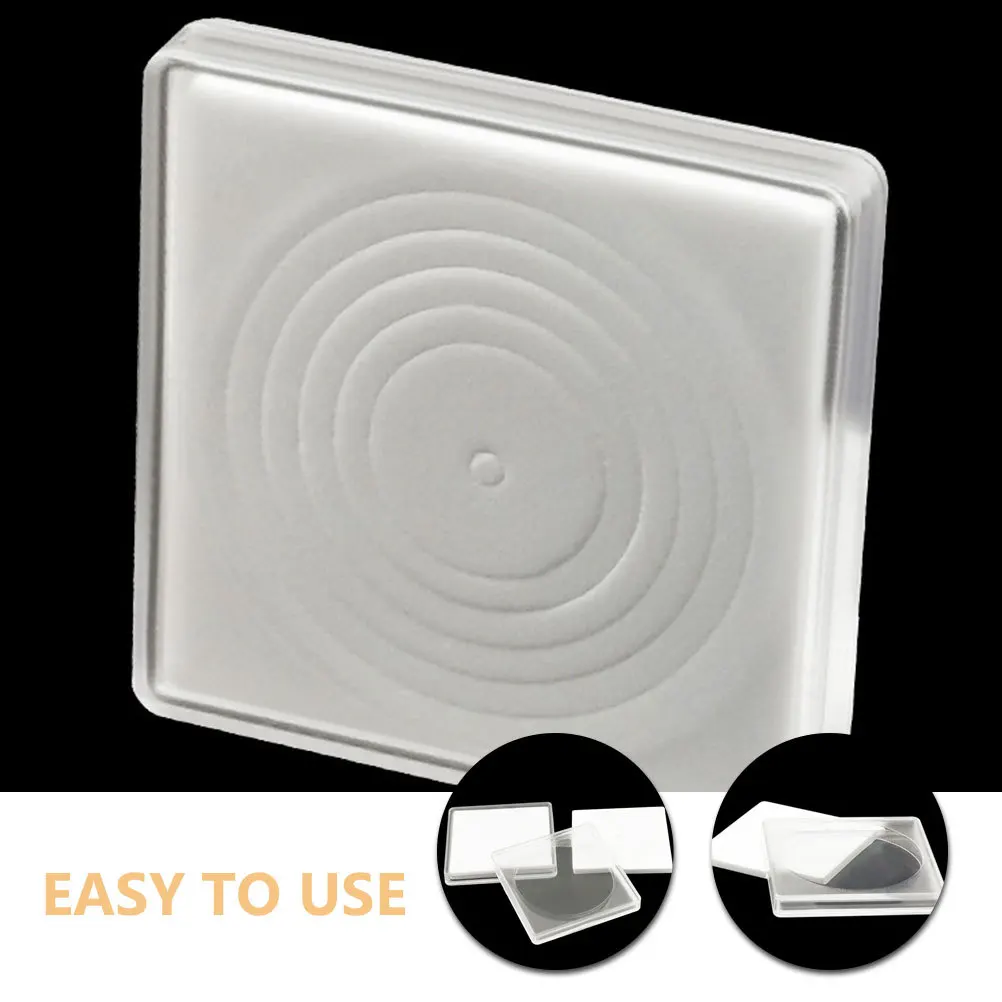 20 قطعة مجموعة العملات المربعة القابلة للتعديل صندوق تخزين شفاف واقي للعملات المعدنية طوابع مجوهرات تذكارية