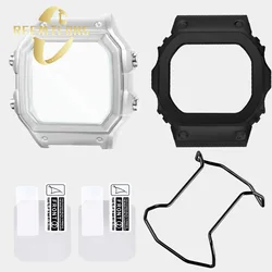 IN STOCK!Watch case bumper Protective film Waterproof ring For CASIO AE1200 DW5600 5610 silver rose gold black red bluecrashpoof