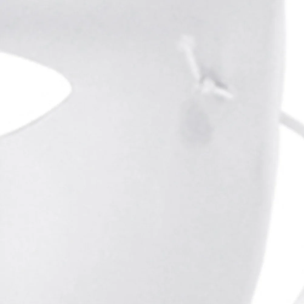 12 قطعة الأبيض كامل الوجه الذكور هالوين أقنعة فارغة دهان داي شبح الهيب هوب الرقص حفلة تنكرية زي قناع أبيض #2