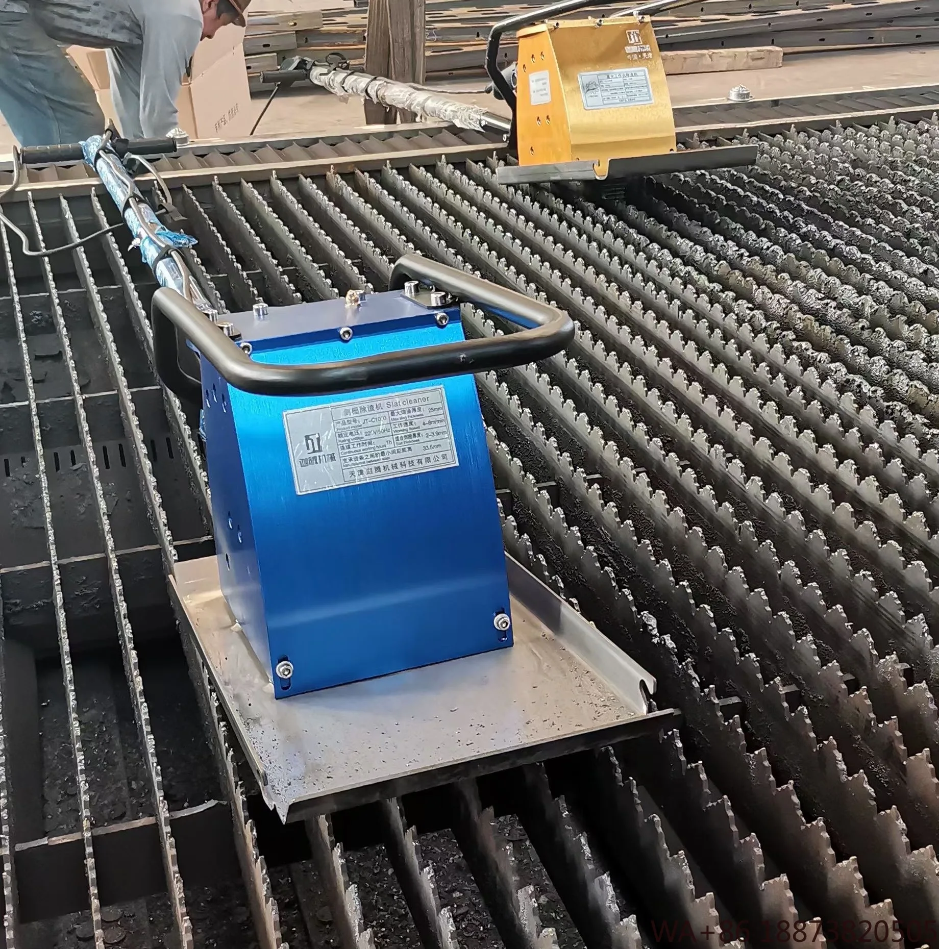 إزالة الخبث مزيل الخبث آلة التنظيف لوحات الليزر الألياف شبكة السيف الخبث نظافة منصة قطع ورقة البلازما #6