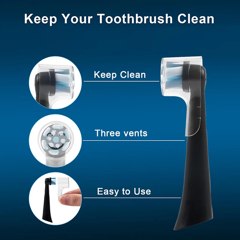 Electric Toothbrush Covers Caps Protective Toothbrush Head Cover Cap Compatible with Oral B Replacement Round Heads,10PCS