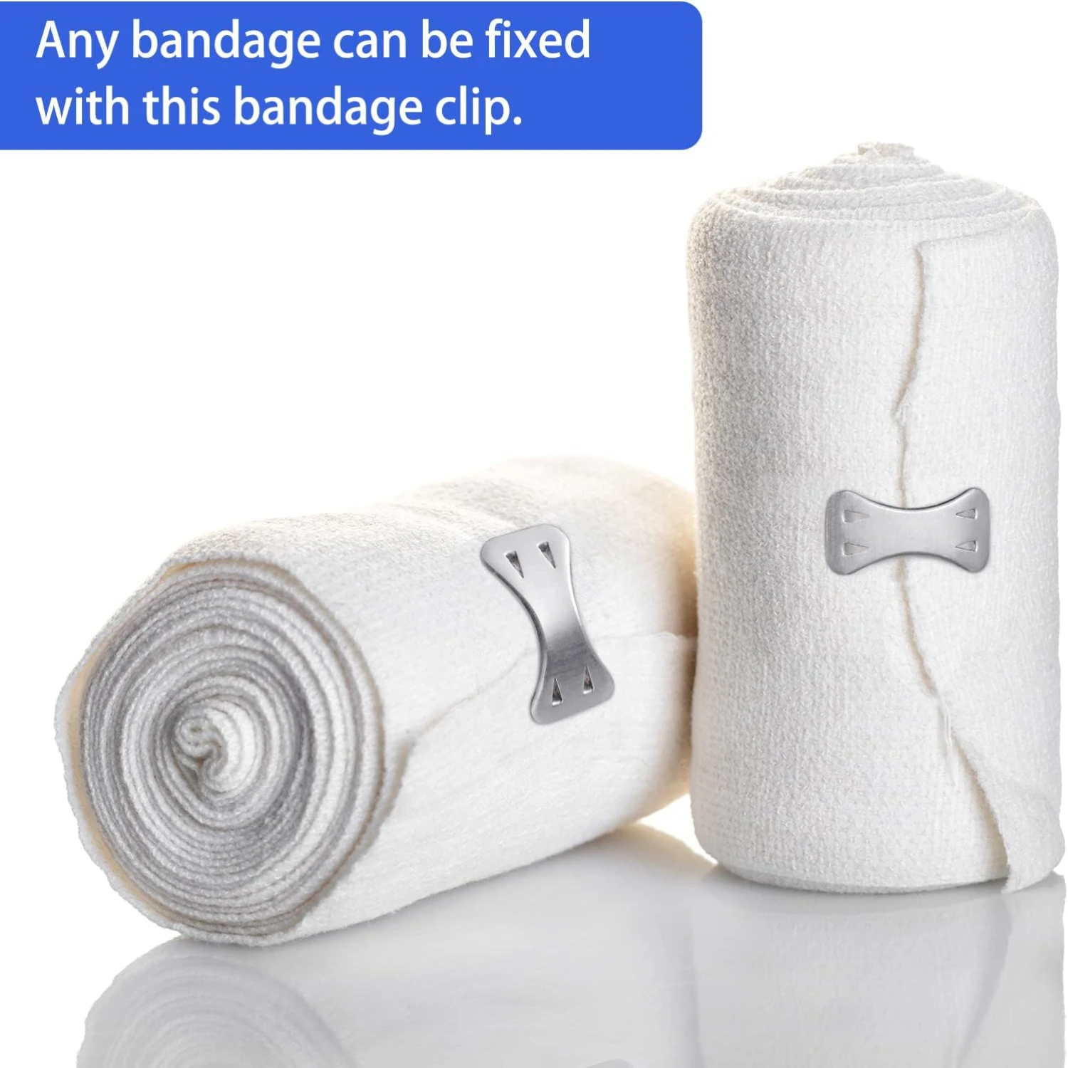 Convenient, durable, and reliable Aluminum Bandage Clips for Elastic Bandages - Secure, handy, and efficient fastening solution