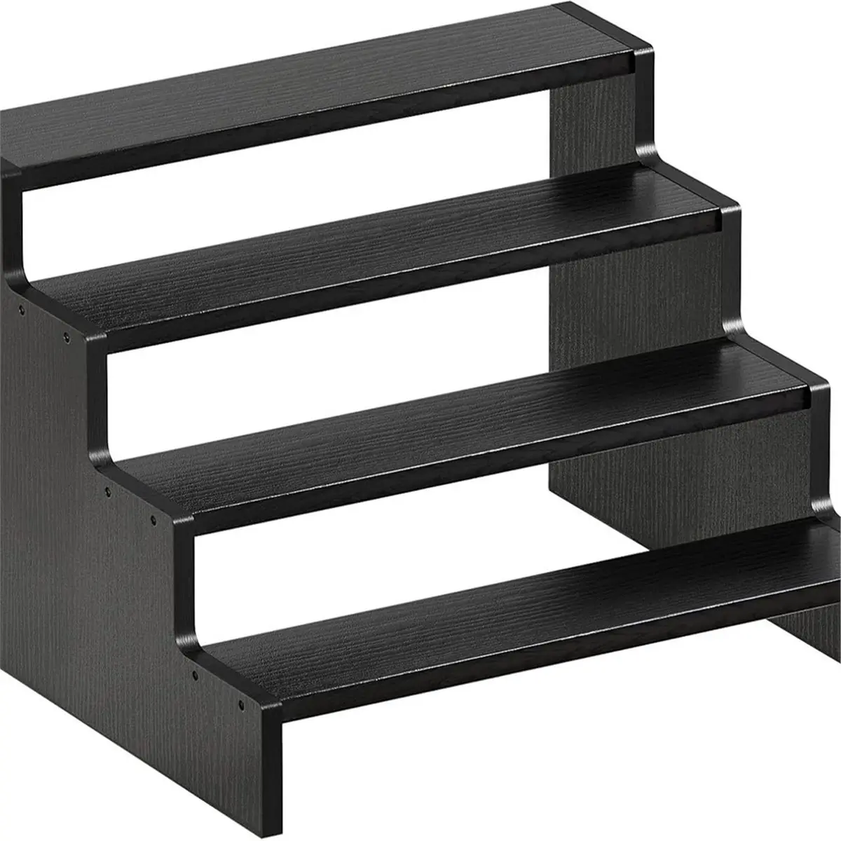 Multi-use Gear Cologne Organizer for Men, 4 Tier Wooden Cologne Display Stand, Waterproof Anti-Slip Perfume Shelf Riser, Wood