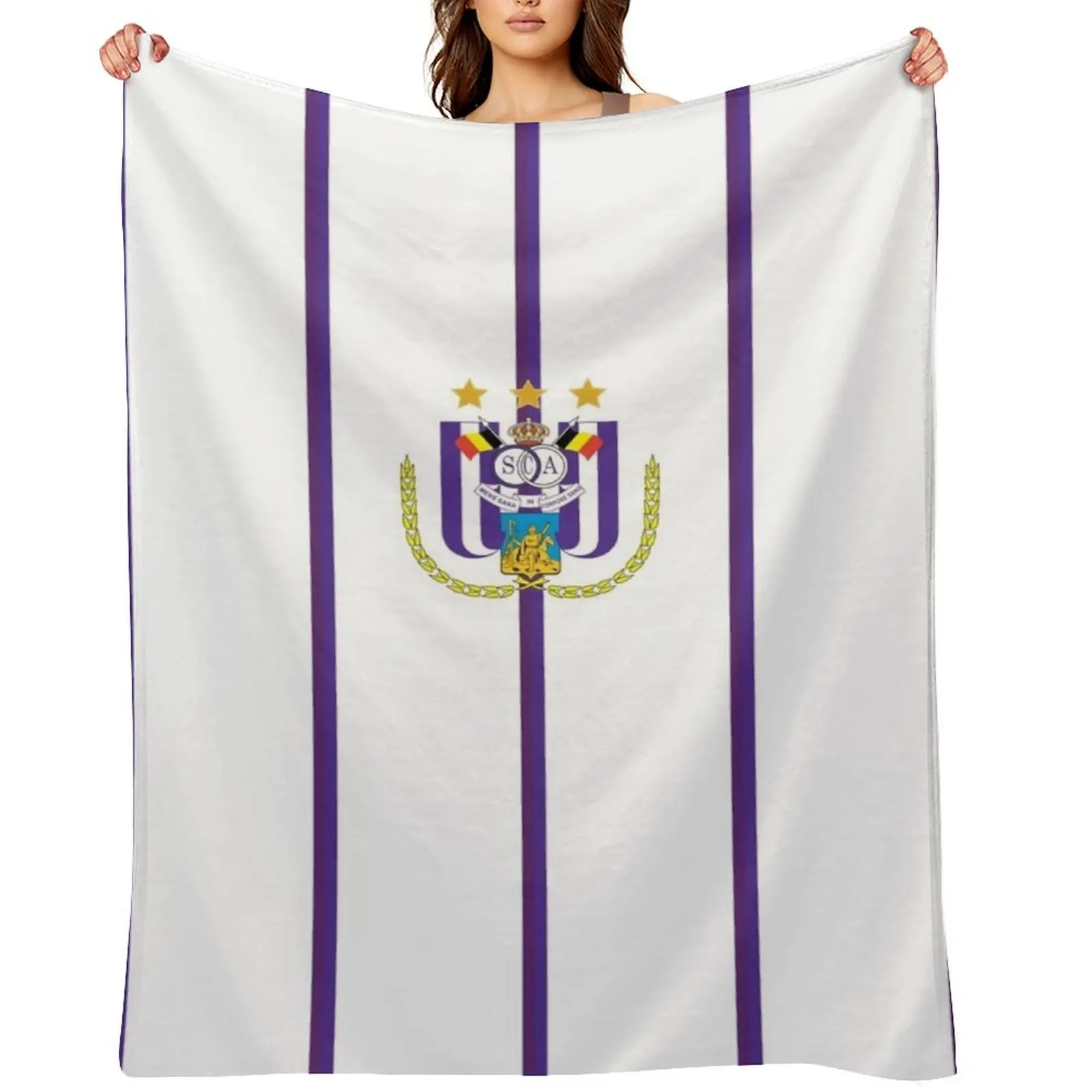

Anderlecht Throw Blanket Multi-Purpose bed plaid Loose Polar Blankets