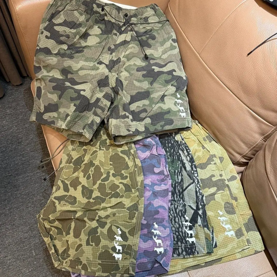 Trendy brand camouflage quick-drying shorts men's summer thin outdoor casual loose sports five-point pants