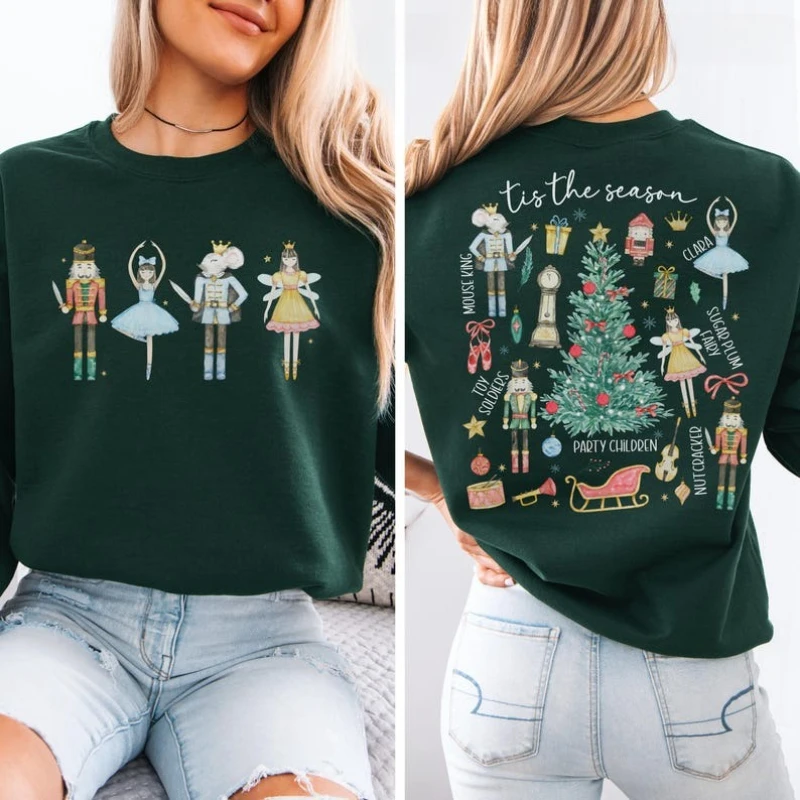 المائية عيد الميلاد كسارة البندق البلوز كسارة البندق الباليه سترة عطلة حفلة Crewneck سترة الباليه أمي البلوز هدية