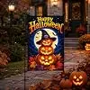 Heyfibro Funny Pumpkin Happy Halloween Garden Flag for Outside 12x18 Inch llz