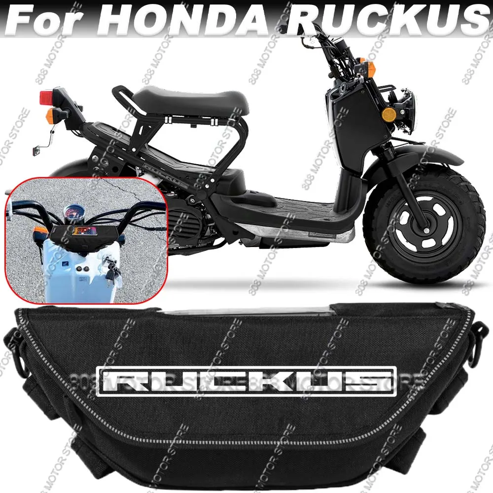 Bolsa de ferramentas para acessórios de motocicleta Honda Ruckus, à prova d'água e à prova de poeira, bolsa de guidão prática para viagem