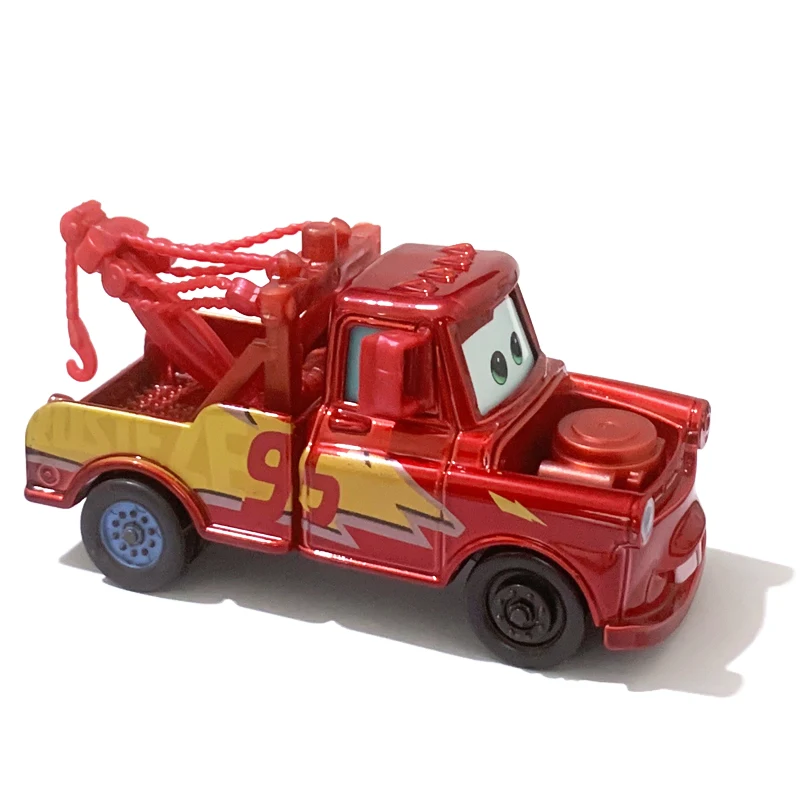 Auto 2 Auto 3 Lightning McQueen Mater Oil Boss Disney Pixar Car 1:55 Modellino in Metallo Pressofuso Collezione Auto Giocattolo Regalo per Bambini