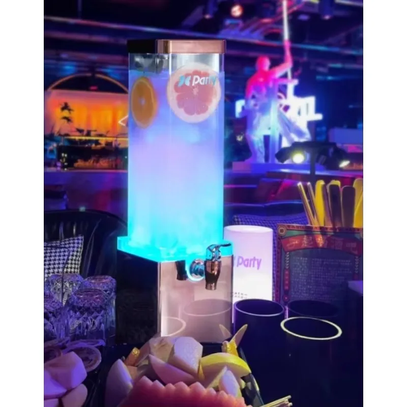 Wholesale Luminous Beer Refrigerated Dispenser Whiskey Beverage Dispenser Drink Cold Beverage Machine Juice Dispenser
