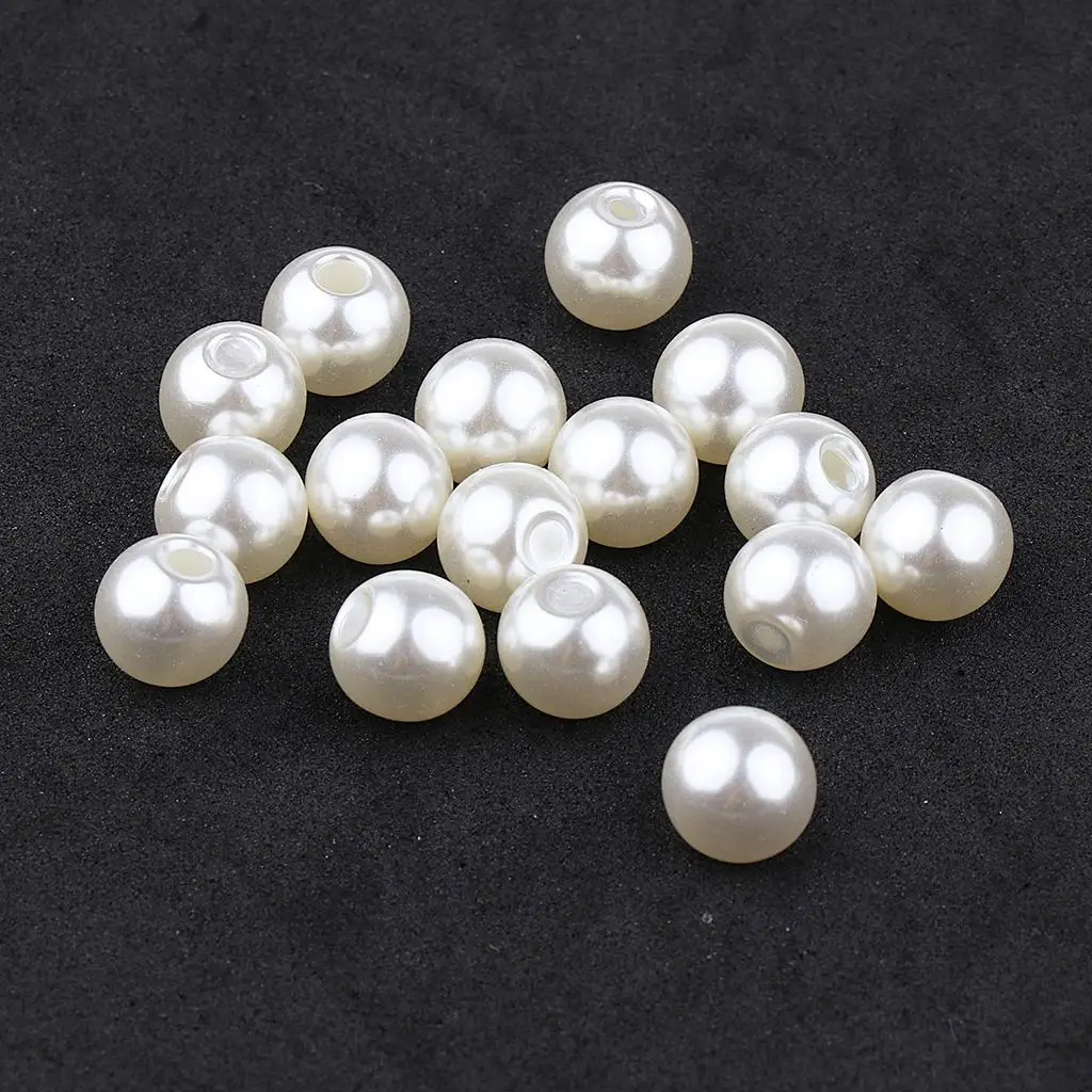 Round Pearl Rivet Studs Plastic Bead Decorative Buttons Garment Tools for DIY Leather Bracelets Bags