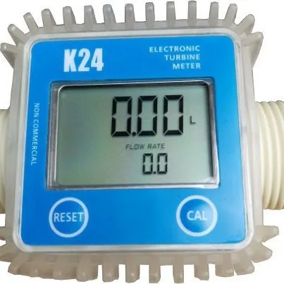 2026 Electronic turbine flowmeter K24 digital water meter household water flowmeter accurate measurement with reset calibration 