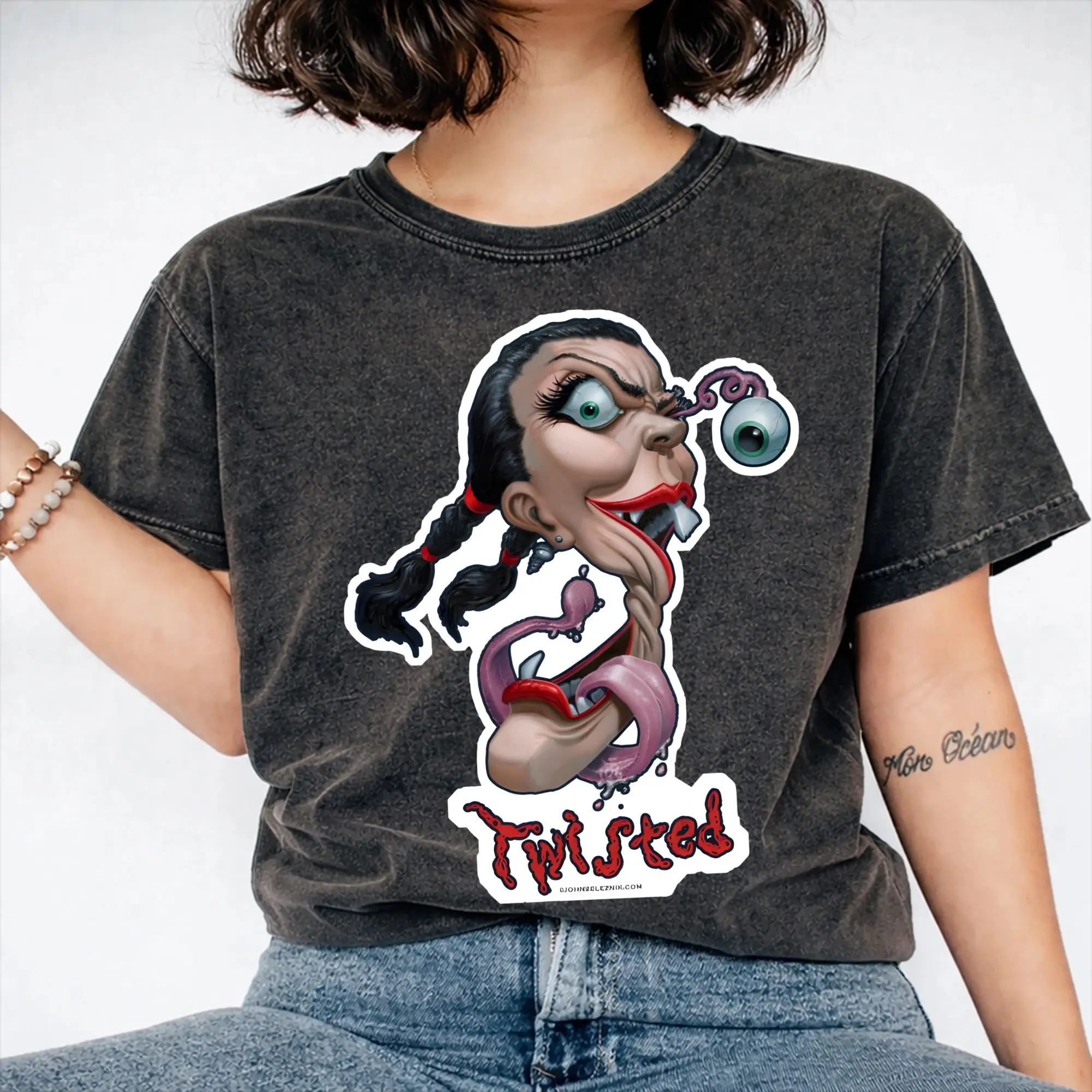 Twisted Sisters metal band Washed T Shirt Streetwear Hip Hop Novelty T-Shirts  Tees for Men Women 100% Cotton Harajuku