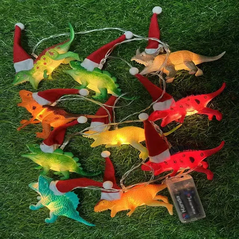 Garland Dinosaur String Light For Kids Christmas Fairy Lights Children\'S Room Lights Party Gift Jurassic Decor String Light