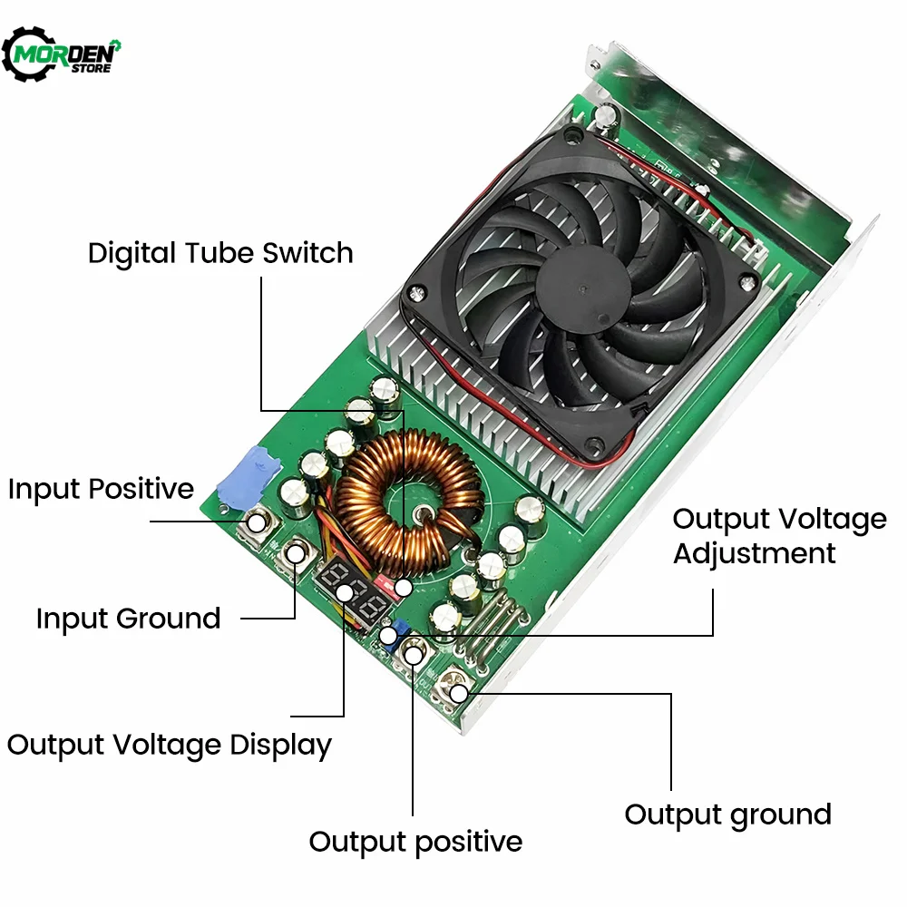 1500 Вт, 50 А, регулируемый светодиодный понижающий преобразователь с 25-90 В до 60 в, 48 В, 36 В, 24 В, 21 в, 12 В, источник питания регулятора напряжения
