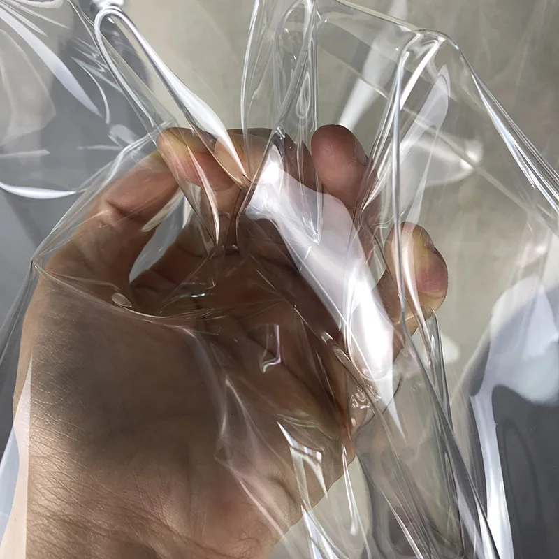 PVC Ultra-transparent Tpu Fabric Super-perspective Clothing Windbreaker Waterproof Thin Crystal Wrapped Plastic Cloth Fabric