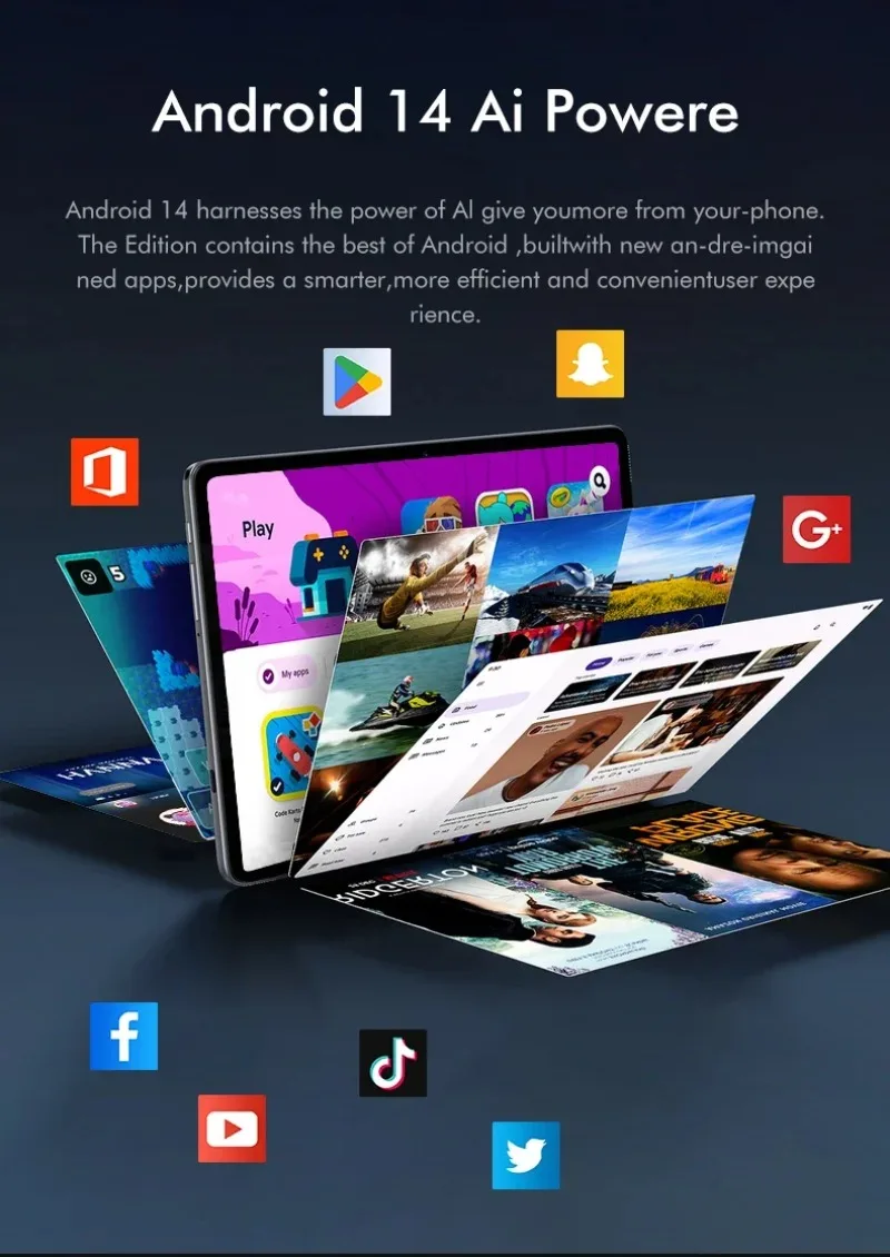 2025 لوحة أصلية جديدة 7S Pro تابلت 22 جيجابايت + 2 تيرا بايت 11 بوصة أندرويد 14 سنابدراجون 8 جرام ثنائي الشريحة واي فاي نظام تحديد المواقع 4K HD أقراص للأطفال #5