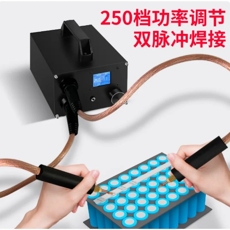 Portable 18650 Battery Spot Welding Machine Supercapacitor Specific 0.3mm Nickel Strips Welder Tool for Battery Manufacturing