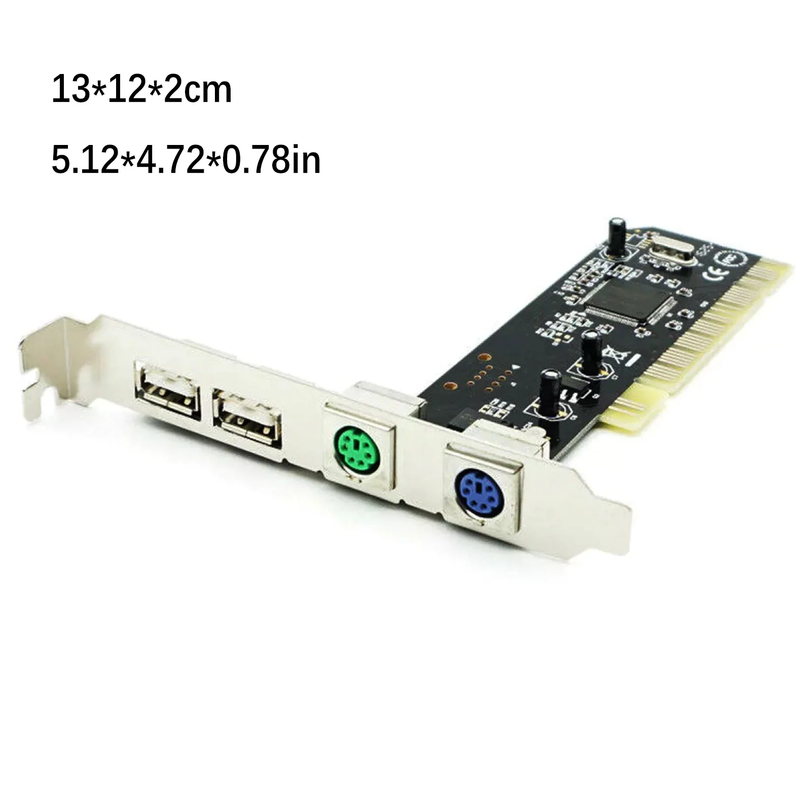 

Карта-адаптер PCI для USB 2.0 и PS/2, 2 порта USB + 2 порта PS/2, расширительная карта с чипсетом NEC D720102 для Windows и Linux, Plug and Play