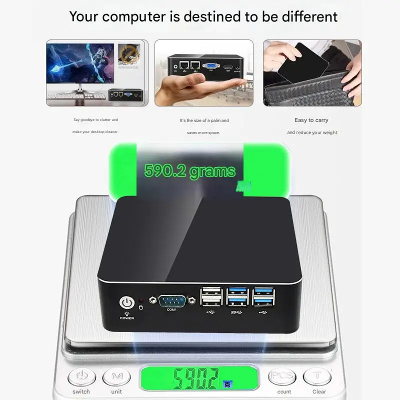 كمبيوتر صغير Intel DDR4 MFC-1801 كمبيوتر مكتبي صغير 6 * COM 2 * PCIE صغير لخادم المكاتب المنزلية نموذج الأعمال الأكثر مبيعًا #5