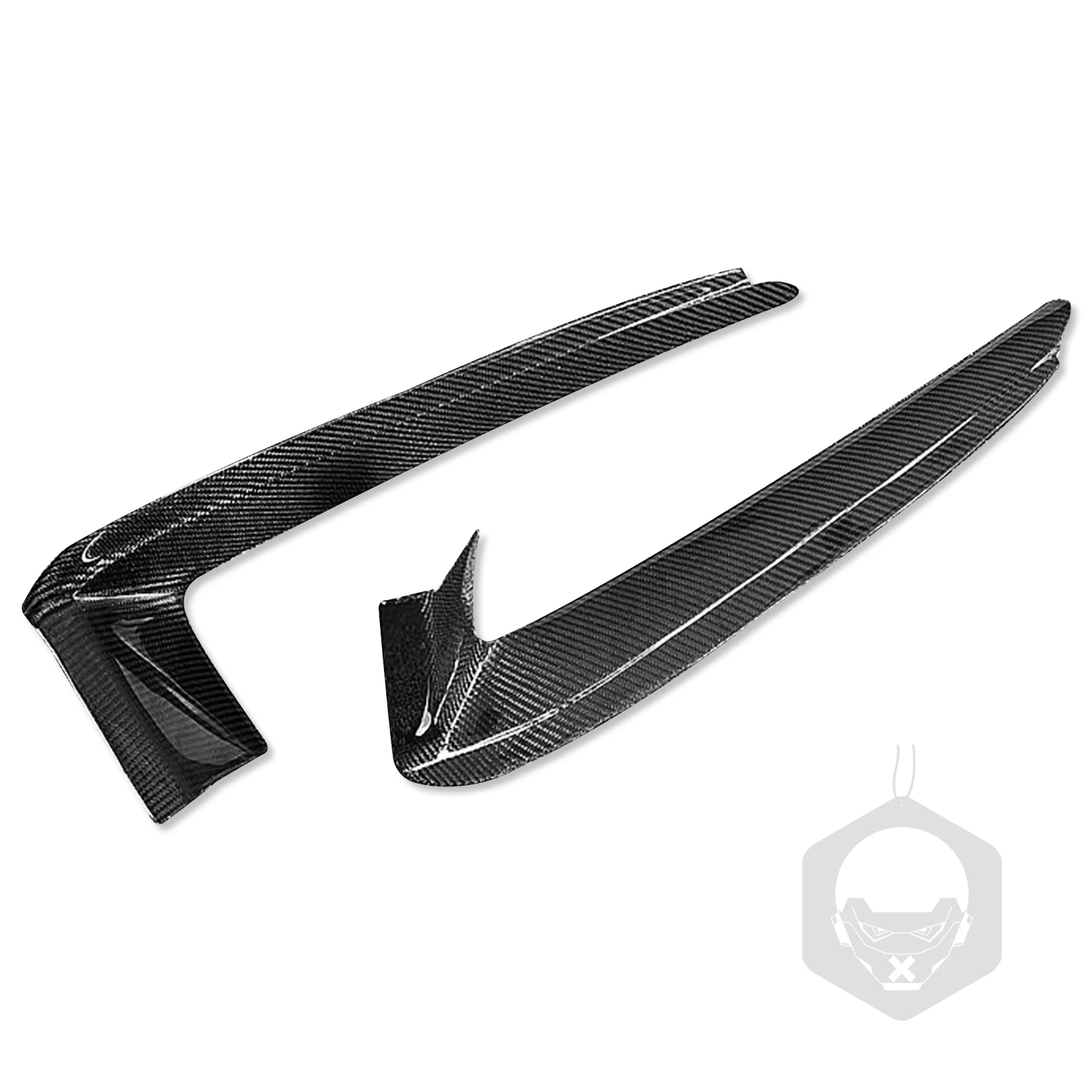 2PCS Car Real Carbon Fiber Front Fog Light Lamp Frame Trim Cover Decoration Upgrade Retrofit For Porsche 911 992 2019-2022