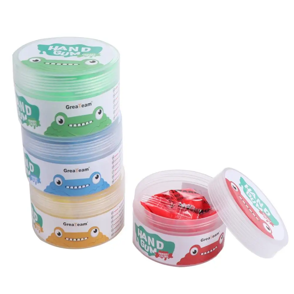 부드러운 점토 손 퍼티 Squiz 장난감 끈적이지 않는 부드러운 신축성 손가락 훈련 퍼티 4 개/대 치료 퍼티 세트 발달 장난감