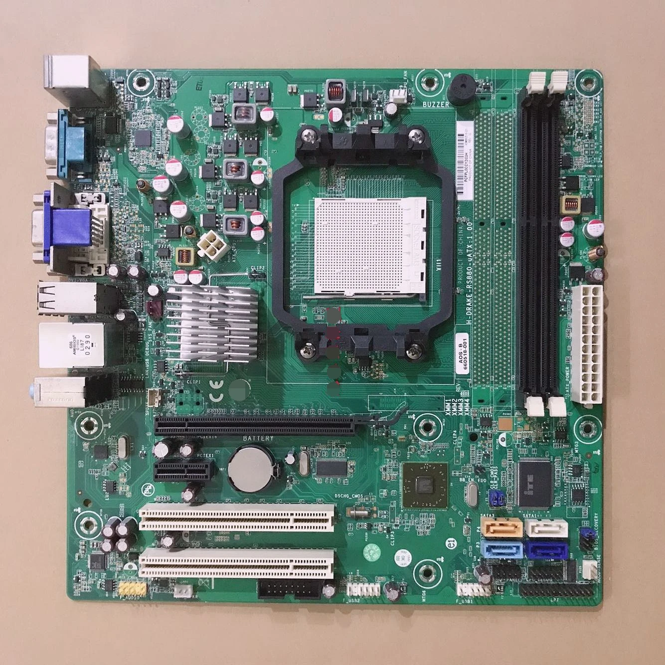 

Original Motherboard for HP PRO 3335MT motherboard H-DRAKE-RS880-uATX AM3 660518-001