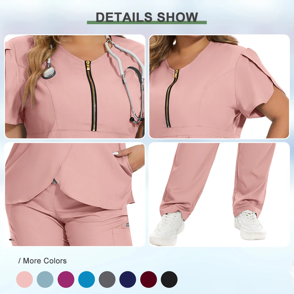 Uniforme de Enfermería de alta calidad para mujer, conjunto de cirugía para mascotas, traje médico, uniformes especiales para médicos de Hospital, belleza, nuevo