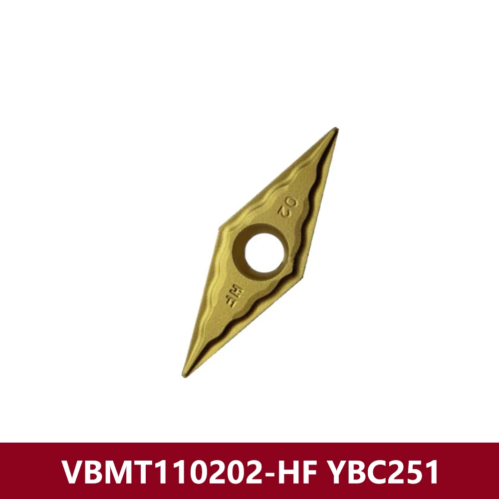 

Original VBMT110202-HF YBC251 Carbide Inserts VBMT110202 VBMT 110202 HF CNC Lathe Cutter VBMT1102 VBMT2(1.5)0-HF Turning Tools