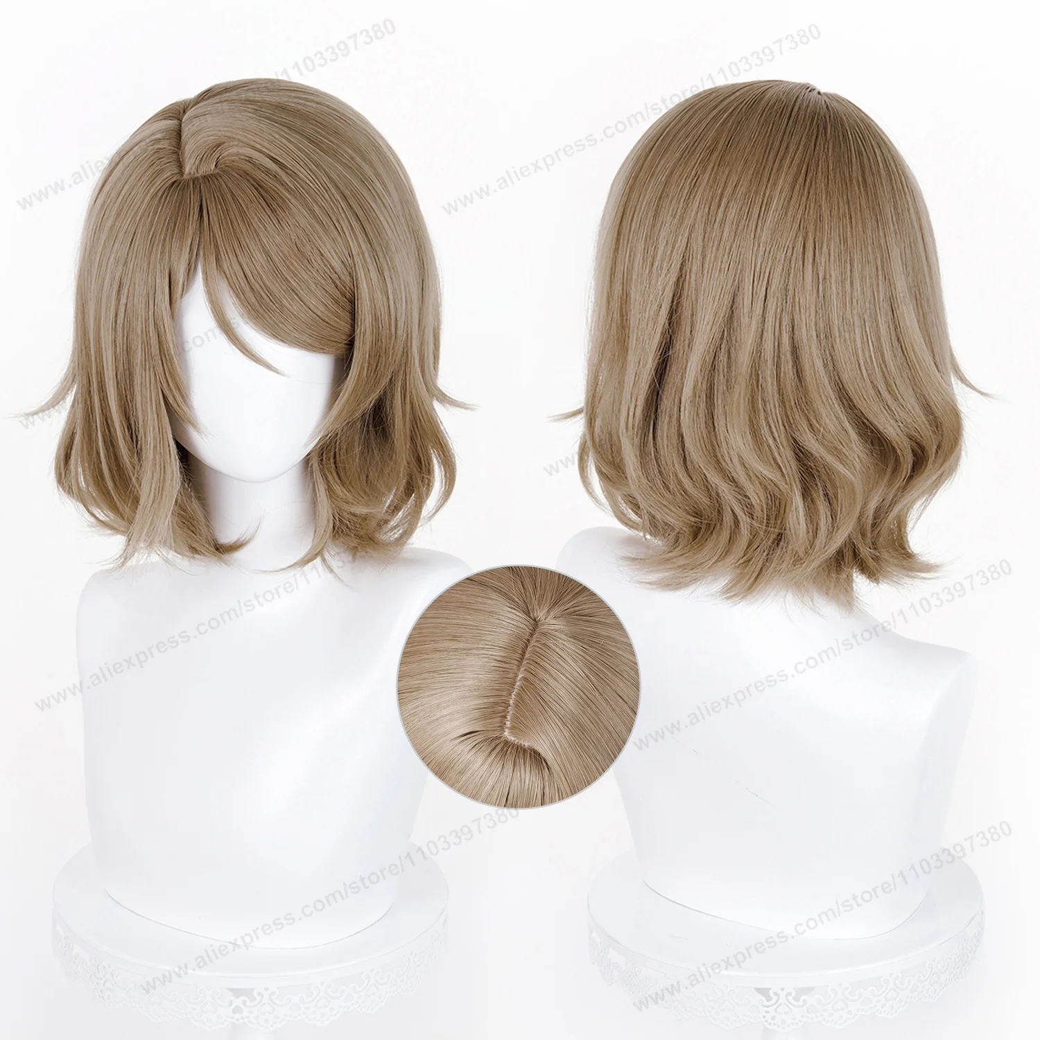 Aqours Watanabe You Cosplay Wig 38cm Short Women Hair Anime Cosplay Wig Halloween Heat Resistant Synthetic Wigs