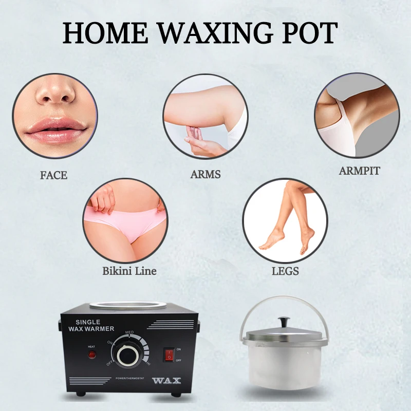500ML เครื่องอุ่นขี้ผึ้งไฟฟ้าพาราฟินกำจัดขนร้อนผิวหน้าสปาอุปกรณ์ปรับอุณหภูมิ