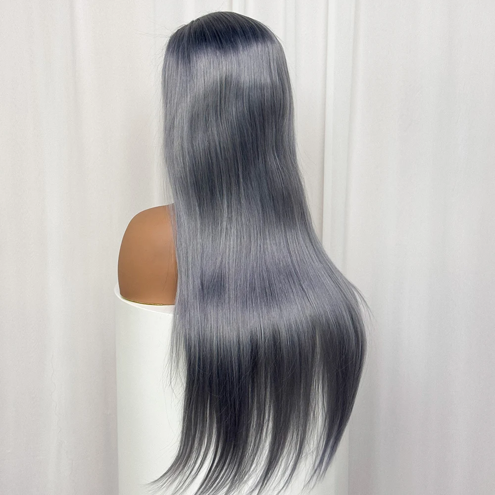 250% ストレート人毛ウィッグ 13 × 4 レースフロントウィッグ 100% 本物の人毛 HD 透明レースウィッグ黒人女性のための