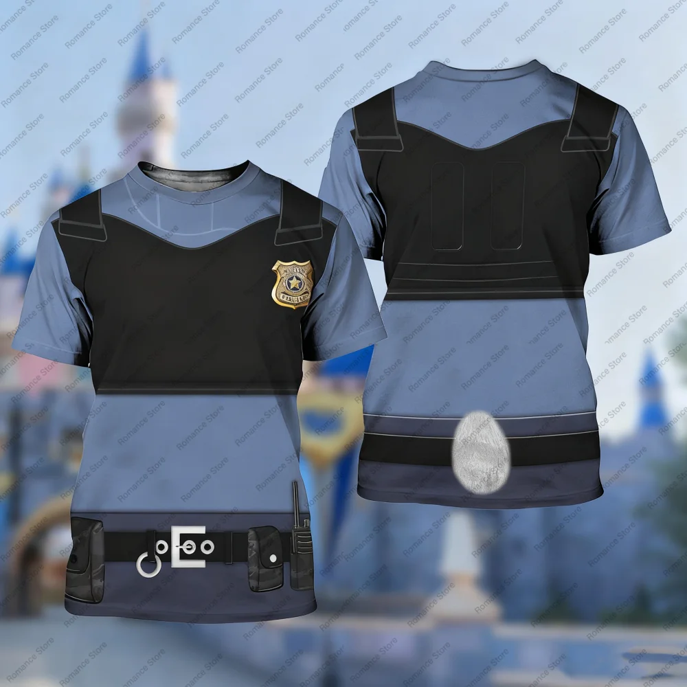 2026 Nieuwe Nick Judy shirts Gary Zootopia 2 T-shirts 3D Gedrukt Cosplay Kleding Street Fashion Ronde Hals Korte Mouwen T-shirts