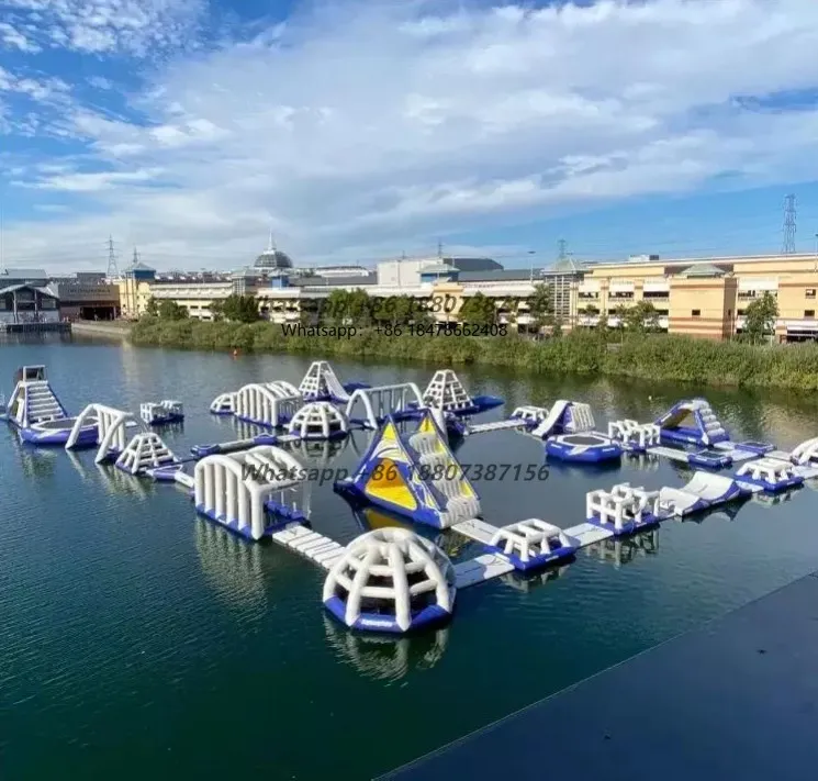 Inflatable Water Park Sport Play Equipment Floating Aqua Park for Beach or Lake