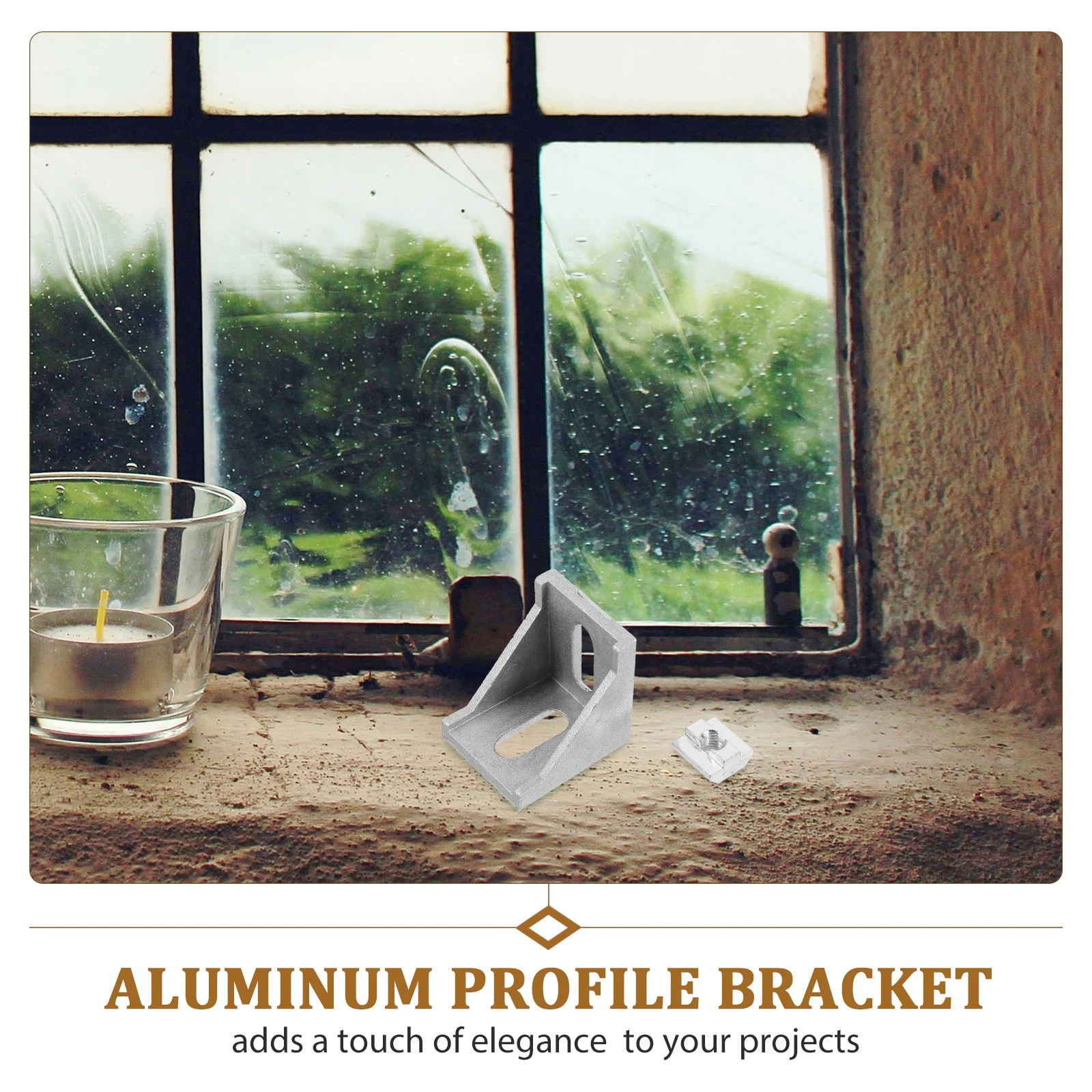 

10 Black 4040 Series Aluminum Profile Brackets for 9mm Rail Accessories 4040 Corner Bracket Connectors Silver Hardware