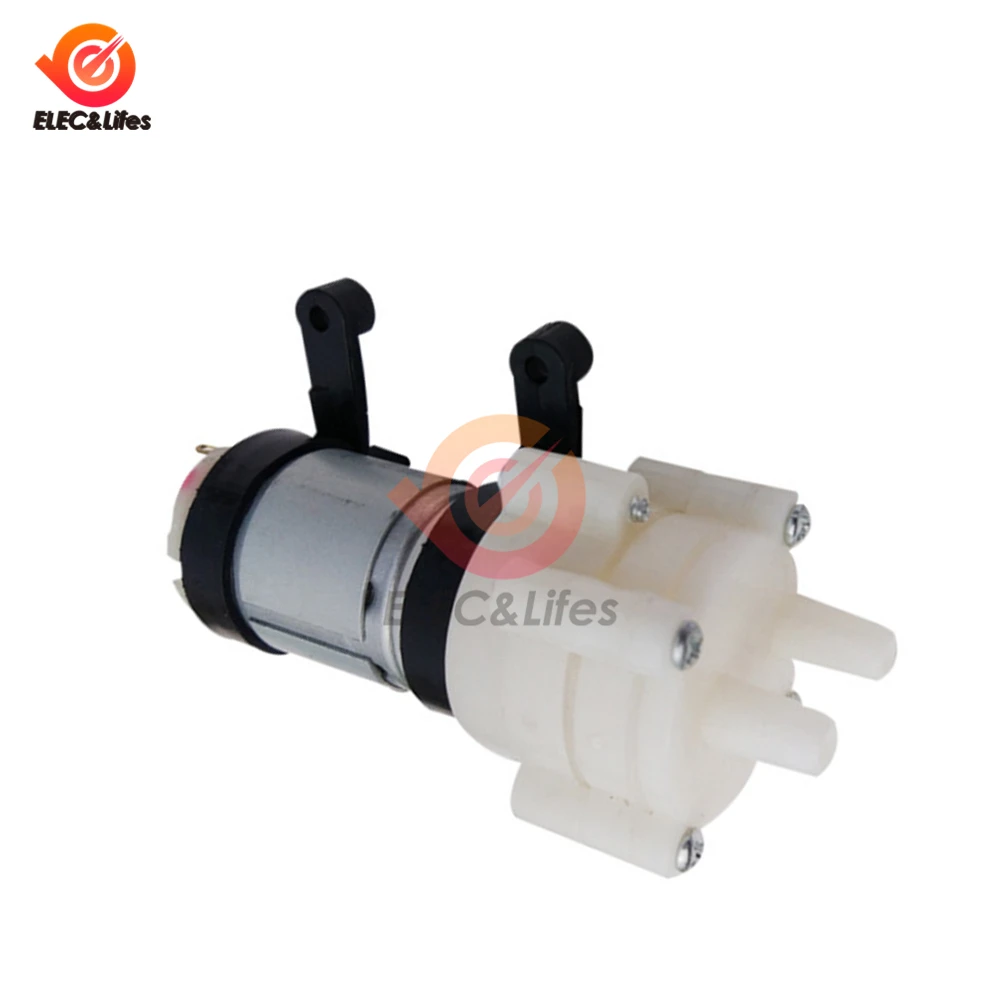 R385 Water Pump 12V Diaphragm Pump Pump 6V Small Miniature Water Pump Household Fish Tank Accessories Tea Set Water Pump