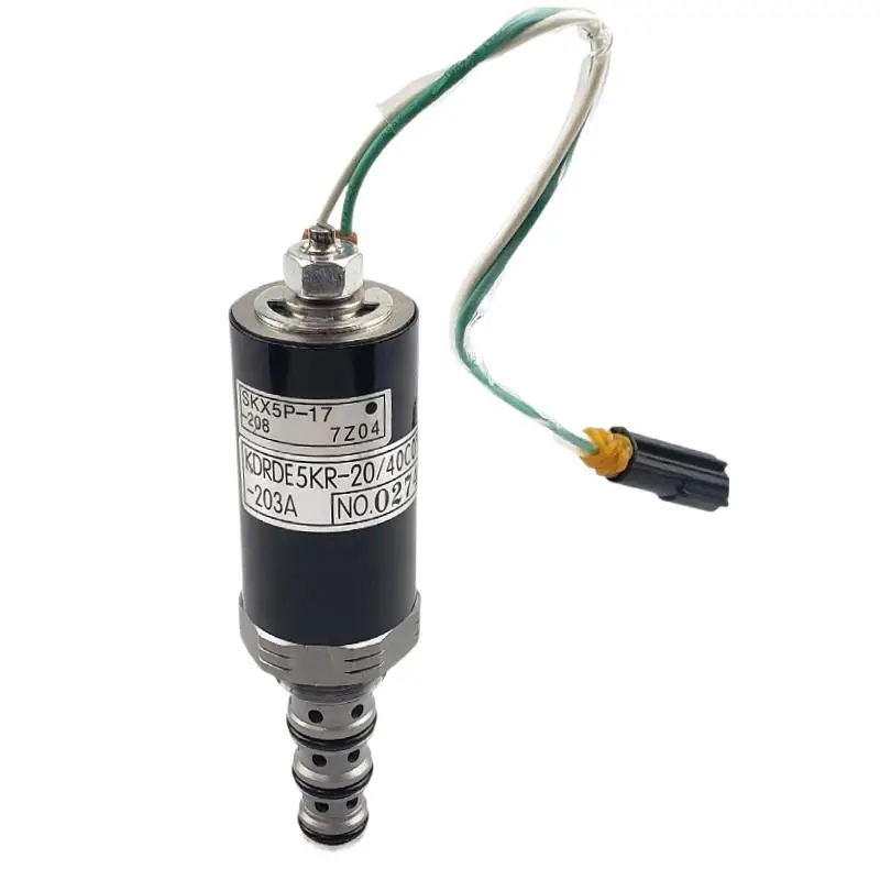 Detalhe 2 de Válvula solenoide For Sumitomo SH200 210-5 A5 for Kawasaki K3V112 hydraulic pump main pump proportional solenoid valve Hidráulica
