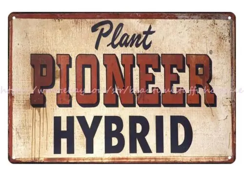 house decorating ideas Plant Hybrid farm seed metal tin sign