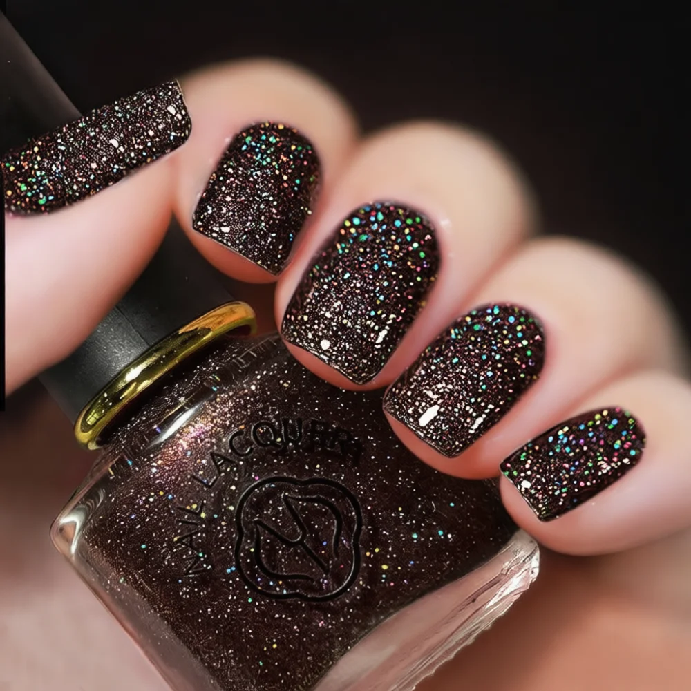 Fashion Holographic Nail Polish Laser Glitter Varnish Quick Dry Shiny Manicure Art Decor Sparkling Christmas Beauty Lacquer
