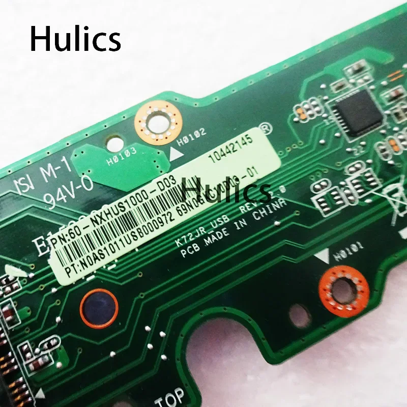 Hulics используется для ASUS K72 K72J K72JR REV 2,0 60-NXHUS1000 USB-плата