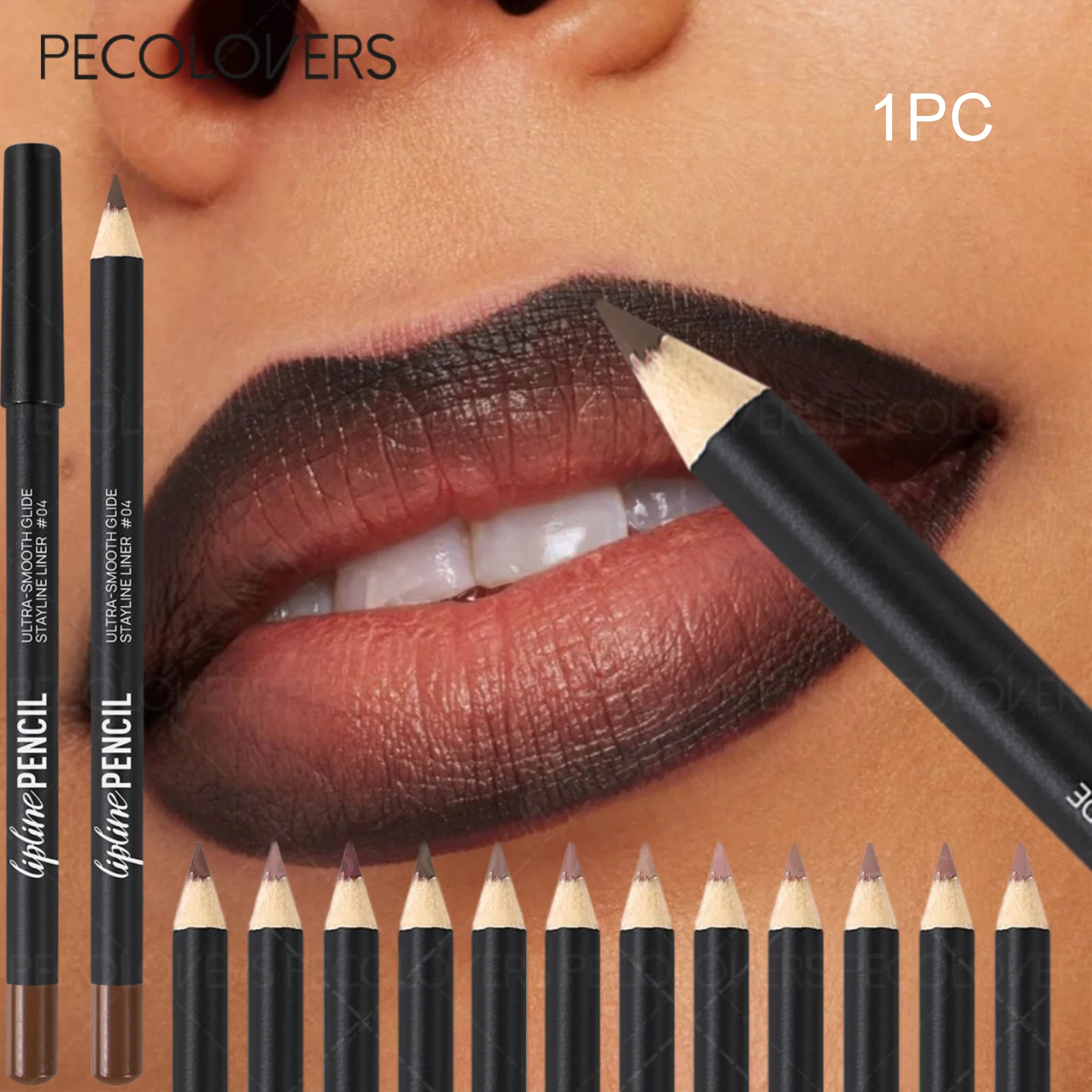 Long-Lasting Matte Lip Liner,Sweat-Resistant Smudge-Free,  Durable & , Smooth Lipliner,For Makeup Newbies & Enthusiasts