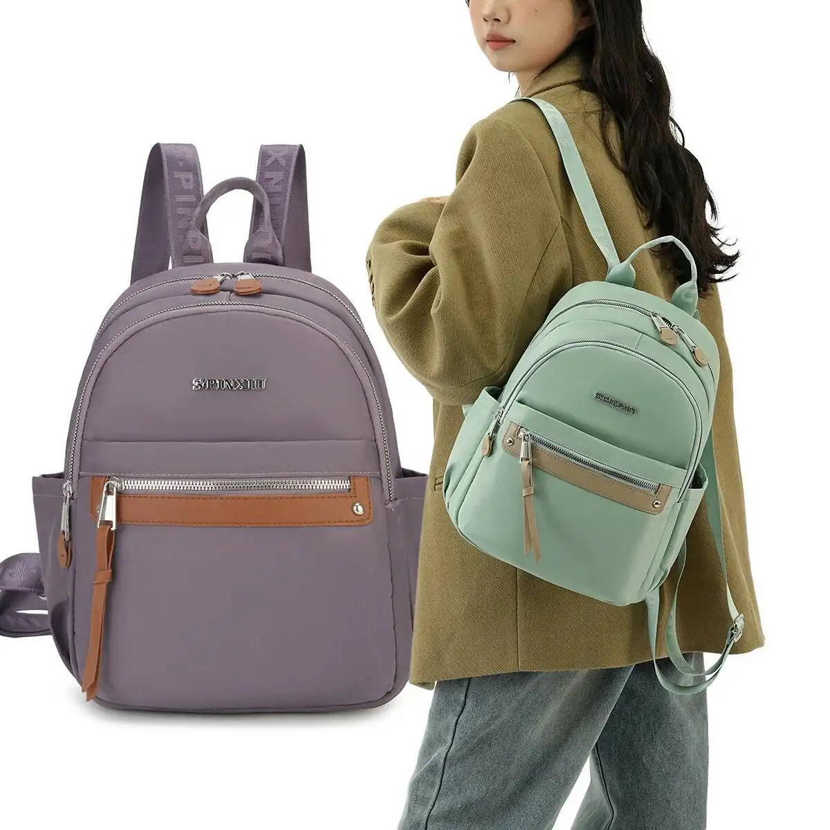 

Однотонная сумка через плечо с несколькими отделениями, рюкзак для отдыха на открытом воздухе для студентов, школьного использования, хорошее качество, новейший дизайн