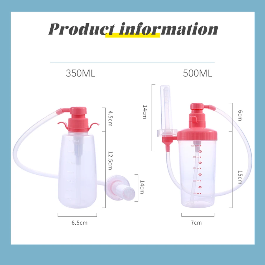Medical Enema Irrigator, Female Vaginal and Anal Irrigation Cleaner, Used for Female Hygiene Enema and Anal Cleaning