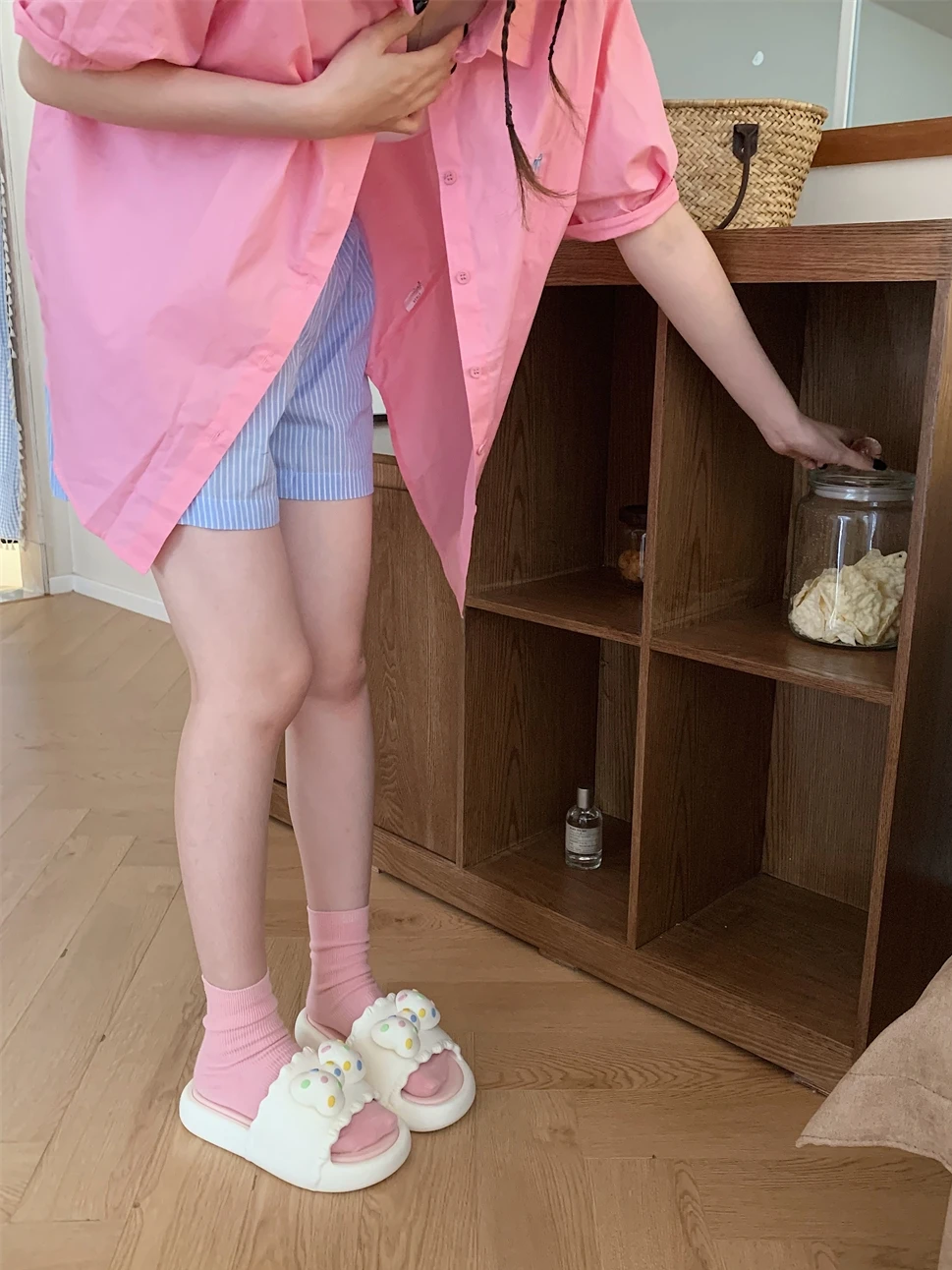 Women Cute Bow Slippers Sandal For Parent-child 2024 Thick Sole Slipper Bow For Summer Children's Slippers For Kids