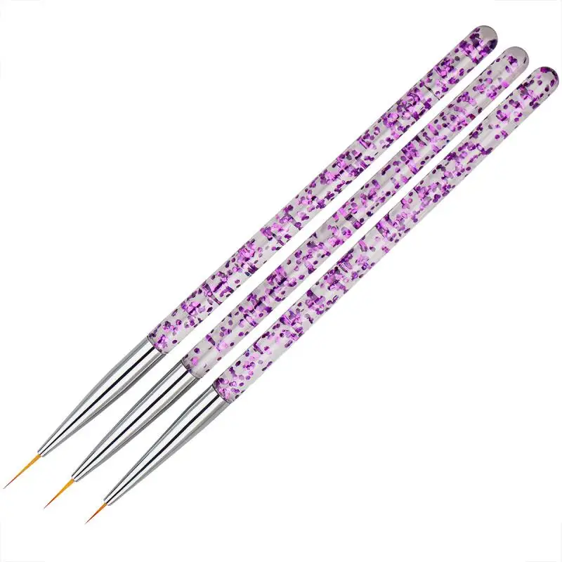 /Set Nail Art Liner Painting Pen Acrylic UV Gel Brushes Drawing Flower Line Grid French Design Manicure Tools