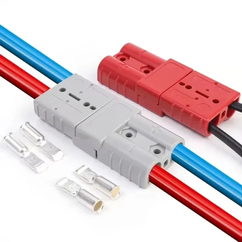 Universeller 50A 120A 600V 2-Pin-Steckverbinder Hochstrom-Batterie-Schnellladestecker für Gabelstapler, Auto, Wohnmobil, Batterie, USV, Wechselrichter – Detail 3