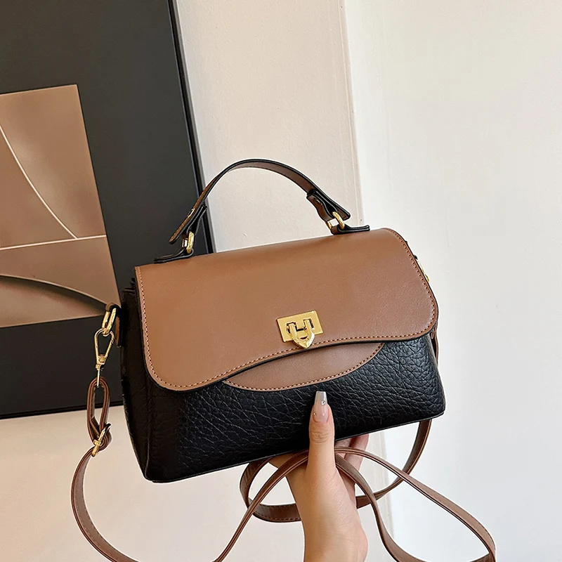 حقيبة يد جلدية صغيرة فاخرة بألوان متعددة للنساء 2025، حقيبة كروس جديدة، حزام كتف أنيق قابل للتعديل، حقيبة يد عصرية #3