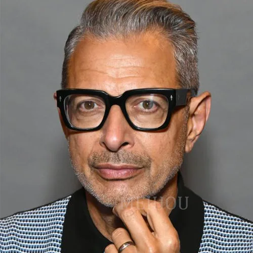 Nuevo Montura de gafas cuadrada para hombre, marca de lujo, ordenador transparente de celebridad, monturas de gafas antiluz azul, gafas Vintage