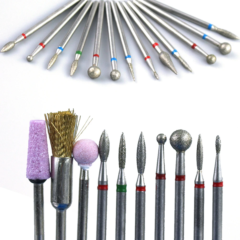 

Diamond Nail Drill Bit Milling Cutter For Manicure Burr Cuticle Clean Electric Cutter Rotary Drill Bits Accessories Nail Files