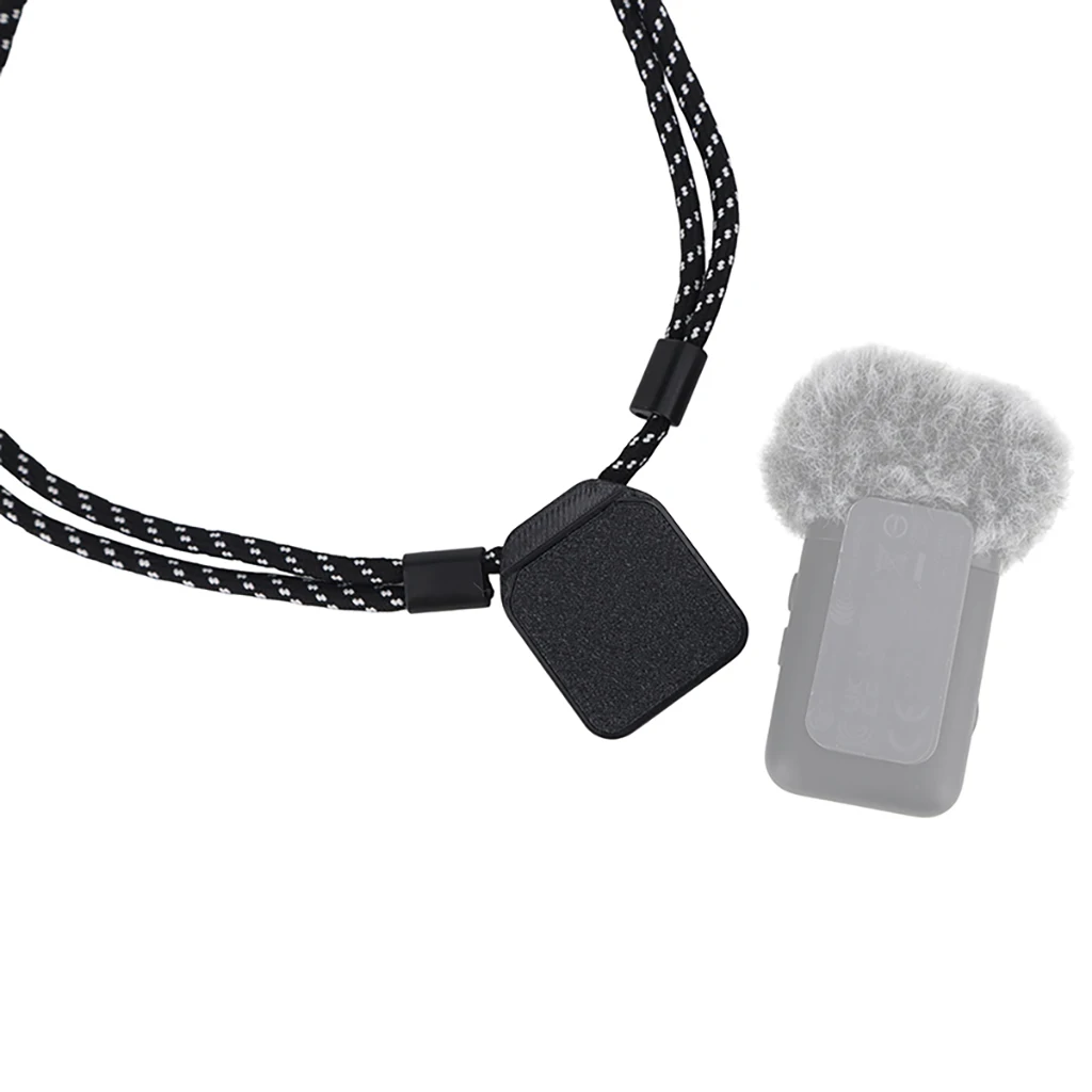 Magnetisches Halsband für Insta360 Mic Pro, verstellbares geflochtenes Anti-Verlust-Seil für drahtlosen Mikrofon-Sender, Schnellverschluss-Kabel – Detail 7
